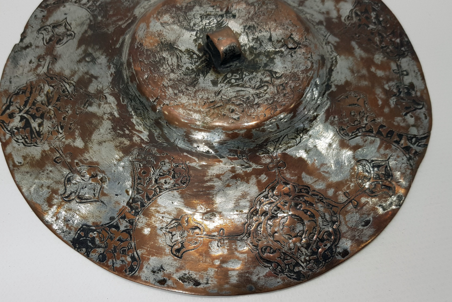 OSMANLI ERKEN DÖNEM RUMİ MOTİFLİ NADİR BAKIR KAPAK