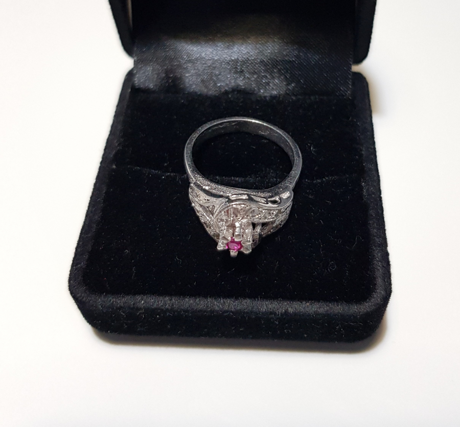 PIRLANTA TAŞLI PLATİN TÜZÜK 