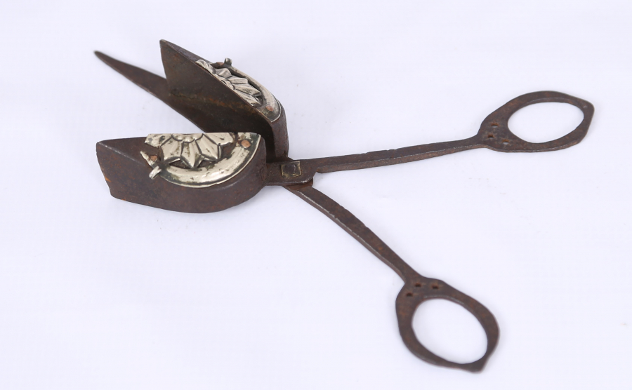 OSMANLI DÖNEMİ AY YILDIZLI MUM MAKASI 