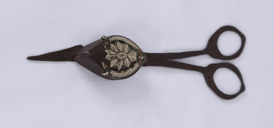 OSMANLI DÖNEMİ AY YILDIZLI MUM MAKASI 