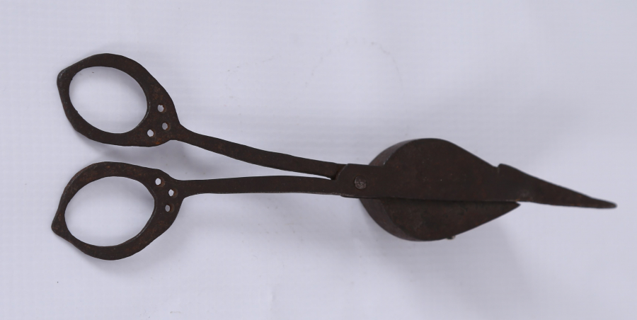 OSMANLI DÖNEMİ AY YILDIZLI MUM MAKASI 