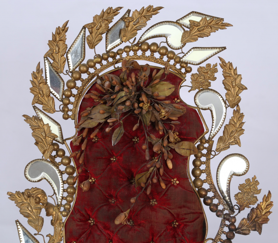 OSMANLI DÖNEMİ RUM İŞİ AYNALI GELİN MÜCEVHERLİĞİ