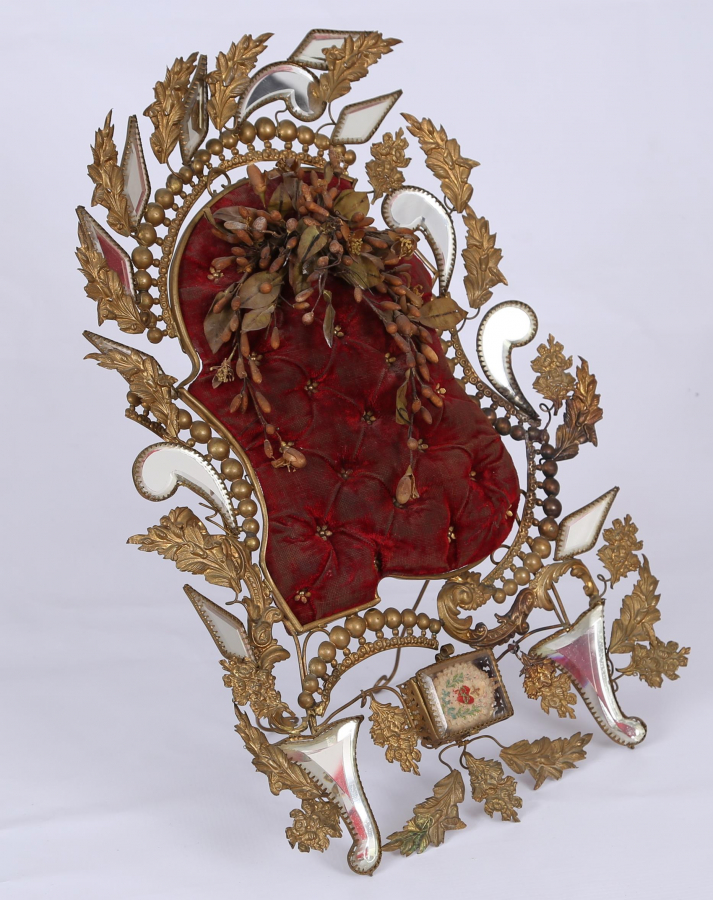 OSMANLI DÖNEMİ RUM İŞİ AYNALI GELİN MÜCEVHERLİĞİ