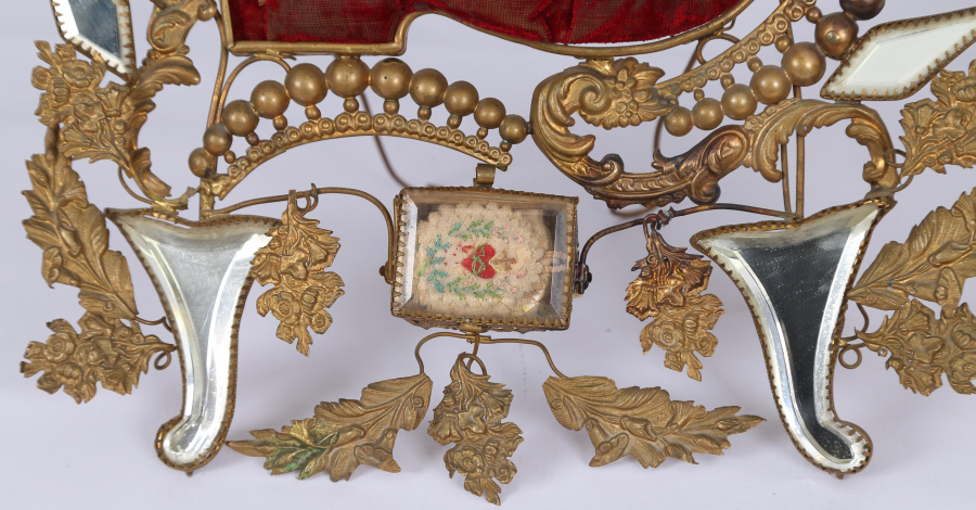 OSMANLI DÖNEMİ RUM İŞİ AYNALI GELİN MÜCEVHERLİĞİ