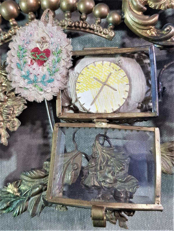 OSMANLI DÖNEMİ RUM İŞİ AYNALI GELİN MÜCEVHERLİĞİ