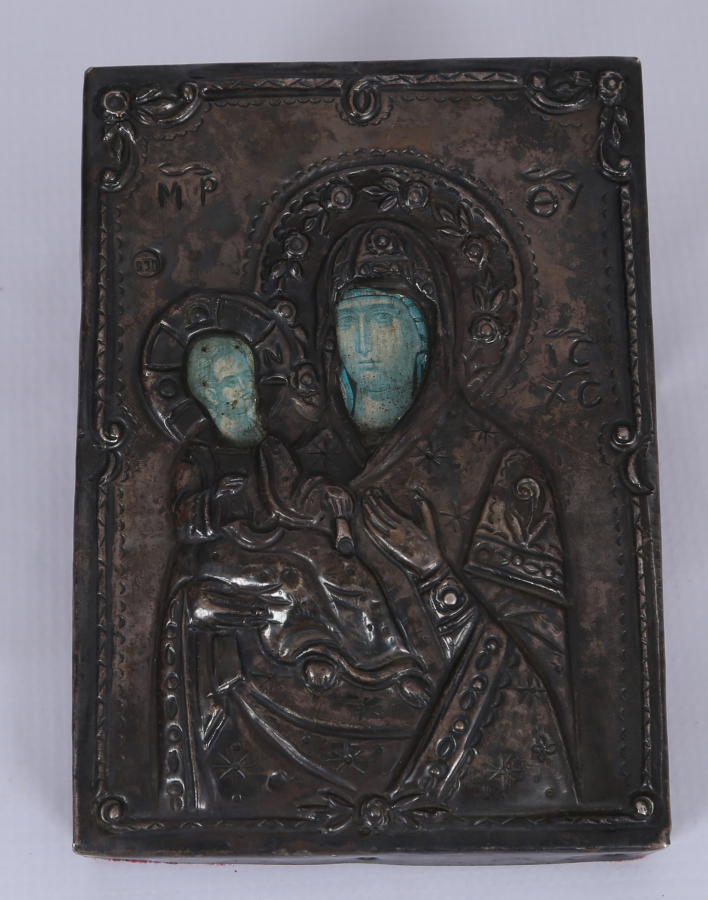 OSMANLI DÖNEMİ RUM İŞİ GÜMÜŞ İKONA