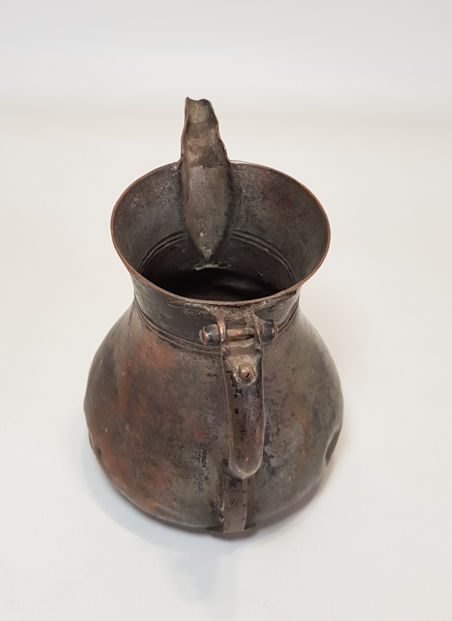 OSMANLI DÖNEMİ USTA DAMGALI BAKIR SÜTLÜK