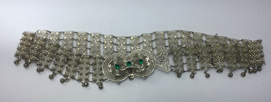 GÜVERSE İŞÇİLİKLİ GÜMÜŞ KAPLAMA KEMER