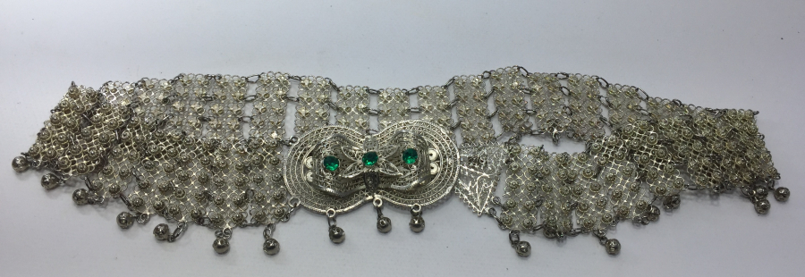 GÜVERSE İŞÇİLİKLİ GÜMÜŞ KAPLAMA KEMER