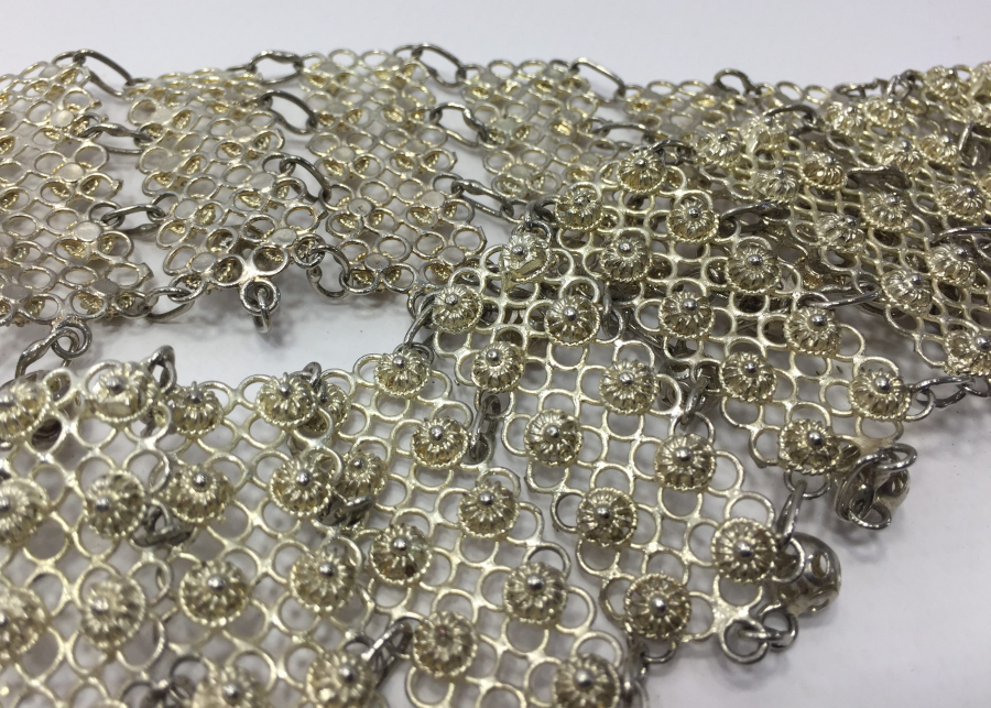 GÜVERSE İŞÇİLİKLİ GÜMÜŞ KAPLAMA KEMER