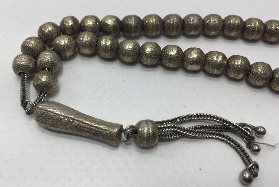 İŞLEMELİ GÜMÜŞ TESBİH