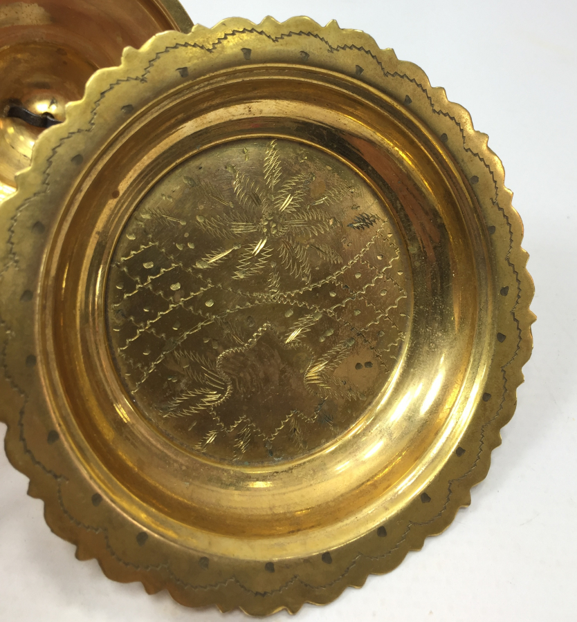 OSMANLI DÖNEMİ ALTIN KAPLAMA İFTARİYELİK - HURMALIK