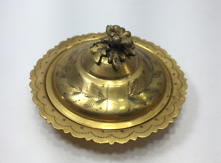 OSMANLI DÖNEMİ ALTIN KAPLAMA İFTARİYELİK - HURMALIK