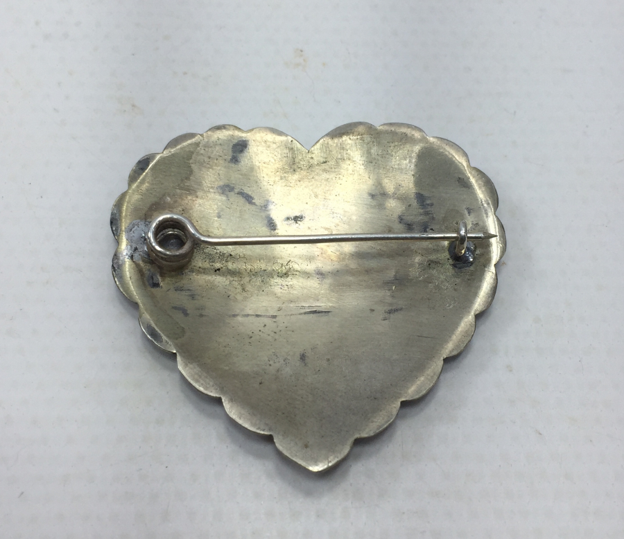 OSMANLI DÖNEMİ GÜMÜŞ ÜZERİ SAVATLI ÇERKES İŞİ BROŞ