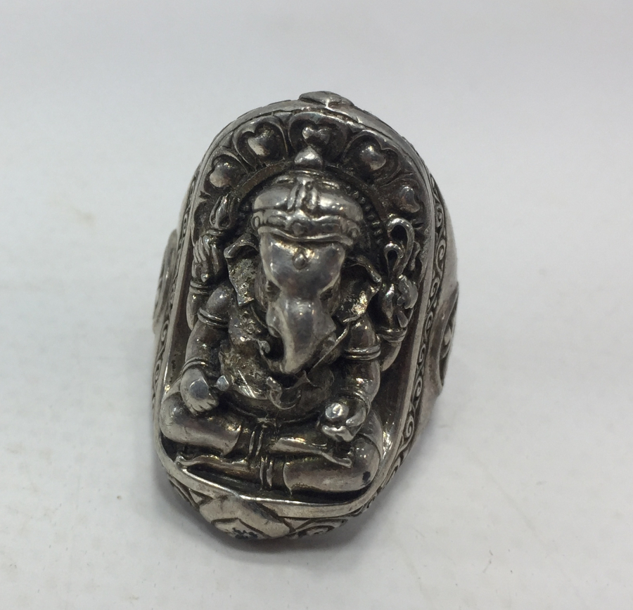 KALLAVİ BOY UZAKDOĞU ÖZEL YAPIM GÜMÜŞ YÜZÜK