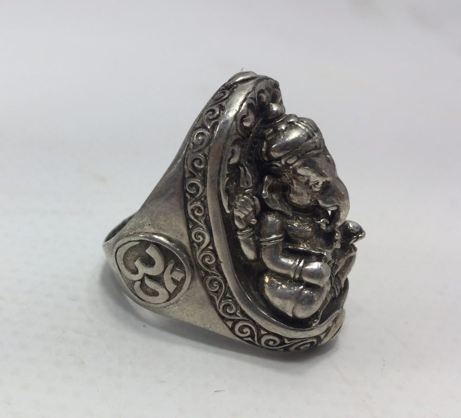 KALLAVİ BOY UZAKDOĞU ÖZEL YAPIM GÜMÜŞ YÜZÜK