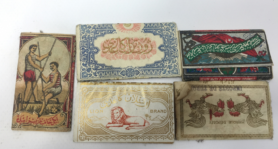 OSMANLI DÖNEMİ 5 ADET SİGARA KAĞIDI