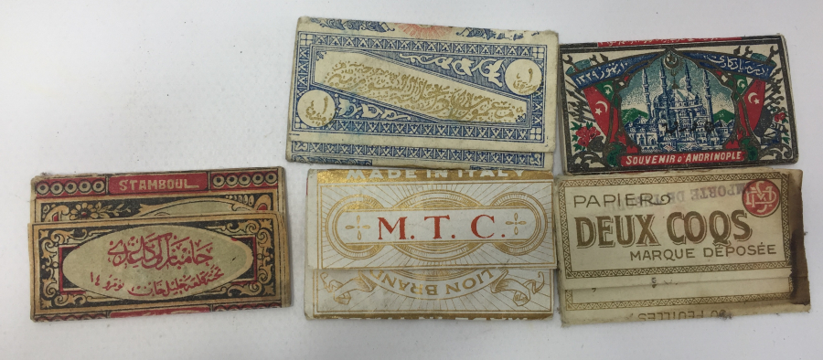 OSMANLI DÖNEMİ 5 ADET SİGARA KAĞIDI