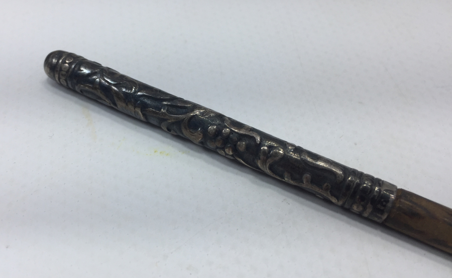 OSMANLI DÖNEMİ GÜMÜŞ SAPLI OKUMA ÇUBUĞU
