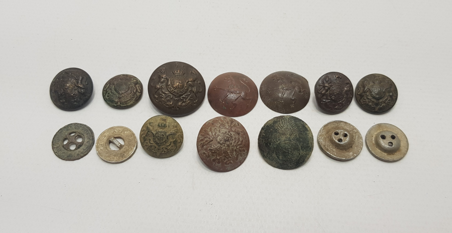 1. DÜNYA SAVAŞI 14 ADET ASKERİ DÜĞME