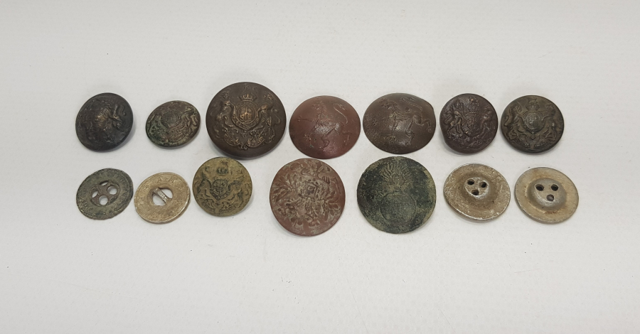 1. DÜNYA SAVAŞI 14 ADET ASKERİ DÜĞME