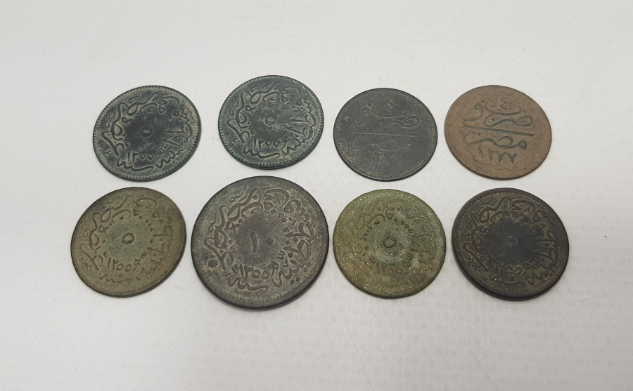 OSMANLI DÖNEMİ 8 ADET MADENİ PARA