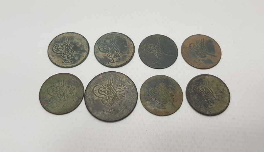 OSMANLI DÖNEMİ 8 ADET MADENİ PARA