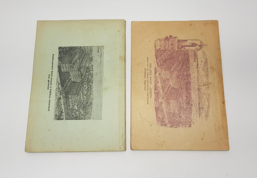 SEN JOZEF LİSESİ 1941 VE 1943-1944 YILLARINA AİT İKİ ADET YILLIK