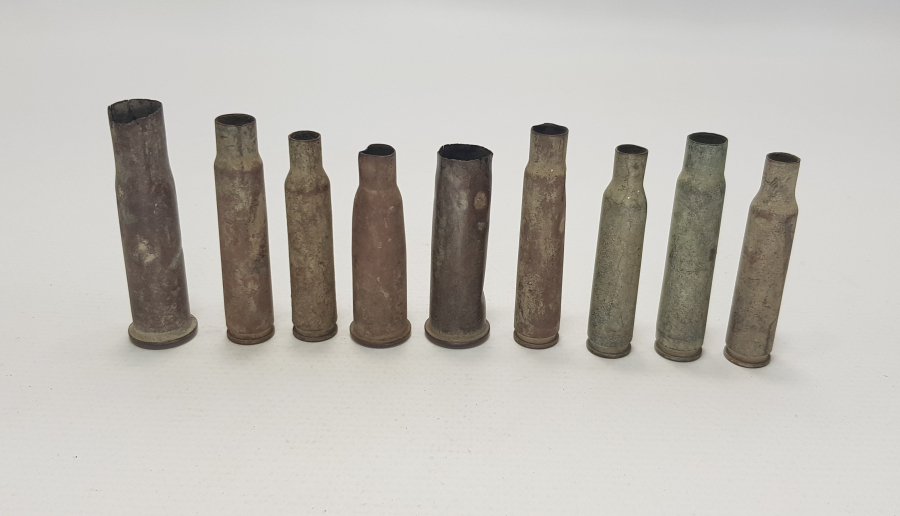 1. DÜNYA SAVAŞI 9 ADET BOŞ MERMİ KOVANI