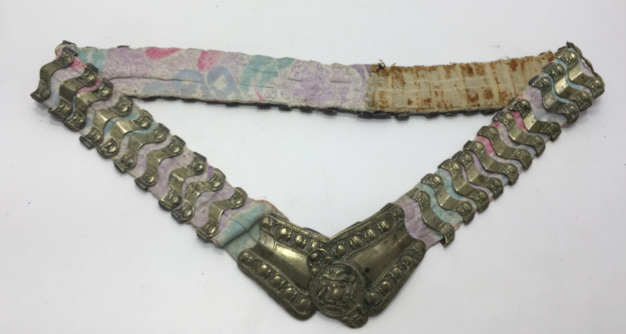 OSMANLI DÖNEMİ HİLALLİ VE RUMCA İNSİYALLİ GELİN KEMERİ