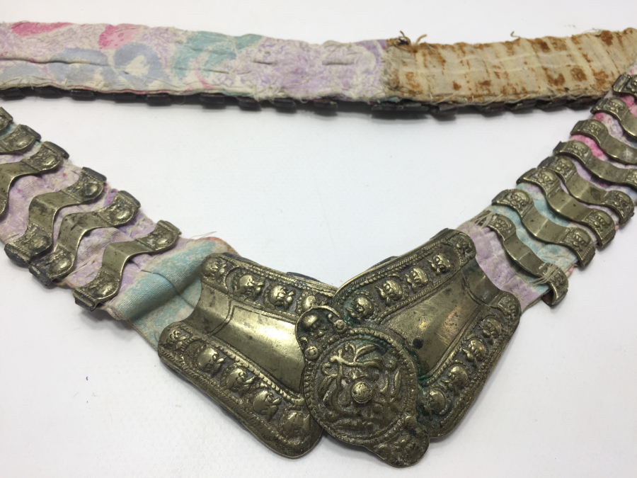 OSMANLI DÖNEMİ HİLALLİ VE RUMCA İNSİYALLİ GELİN KEMERİ