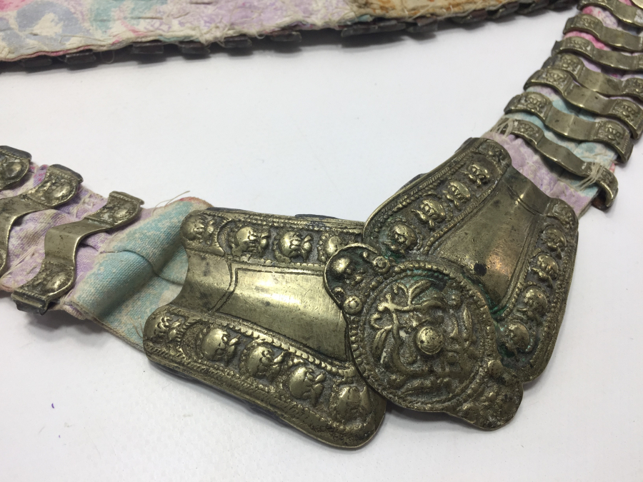 OSMANLI DÖNEMİ HİLALLİ VE RUMCA İNSİYALLİ GELİN KEMERİ