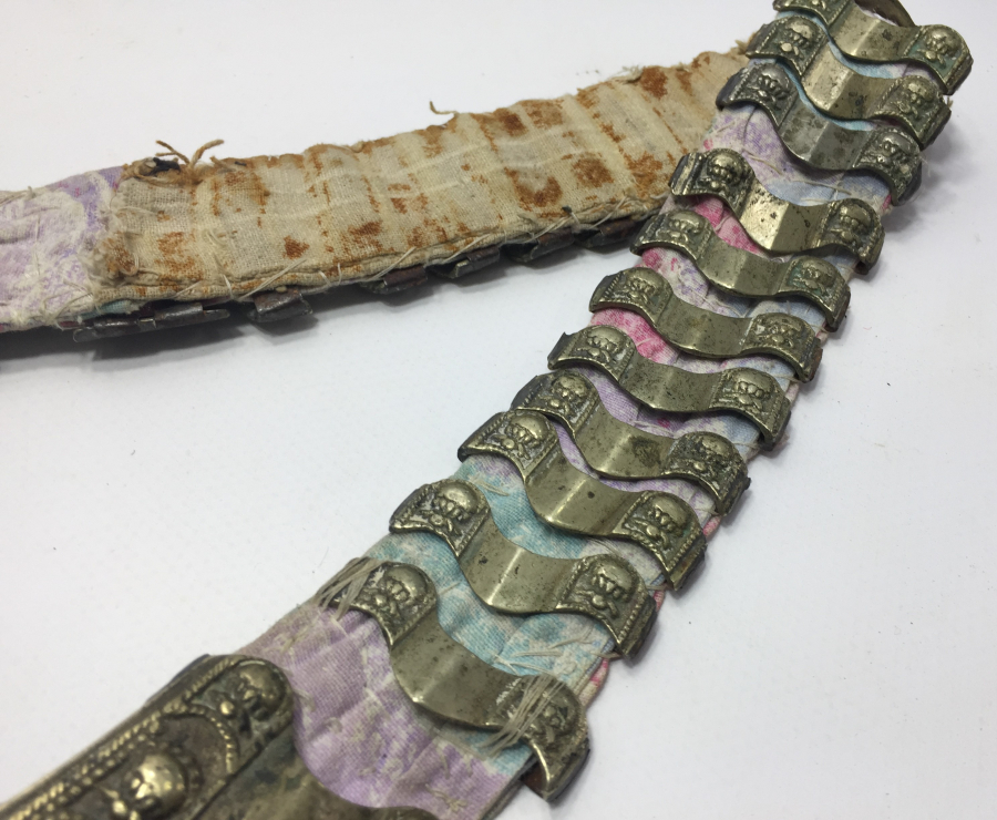 OSMANLI DÖNEMİ HİLALLİ VE RUMCA İNSİYALLİ GELİN KEMERİ