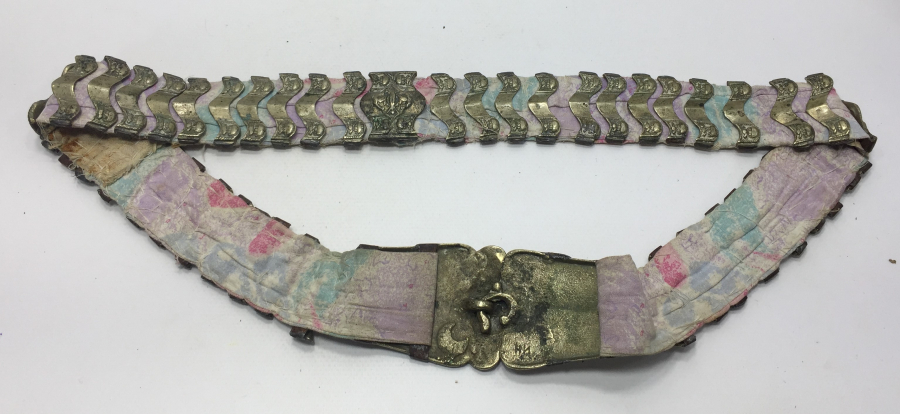 OSMANLI DÖNEMİ HİLALLİ VE RUMCA İNSİYALLİ GELİN KEMERİ