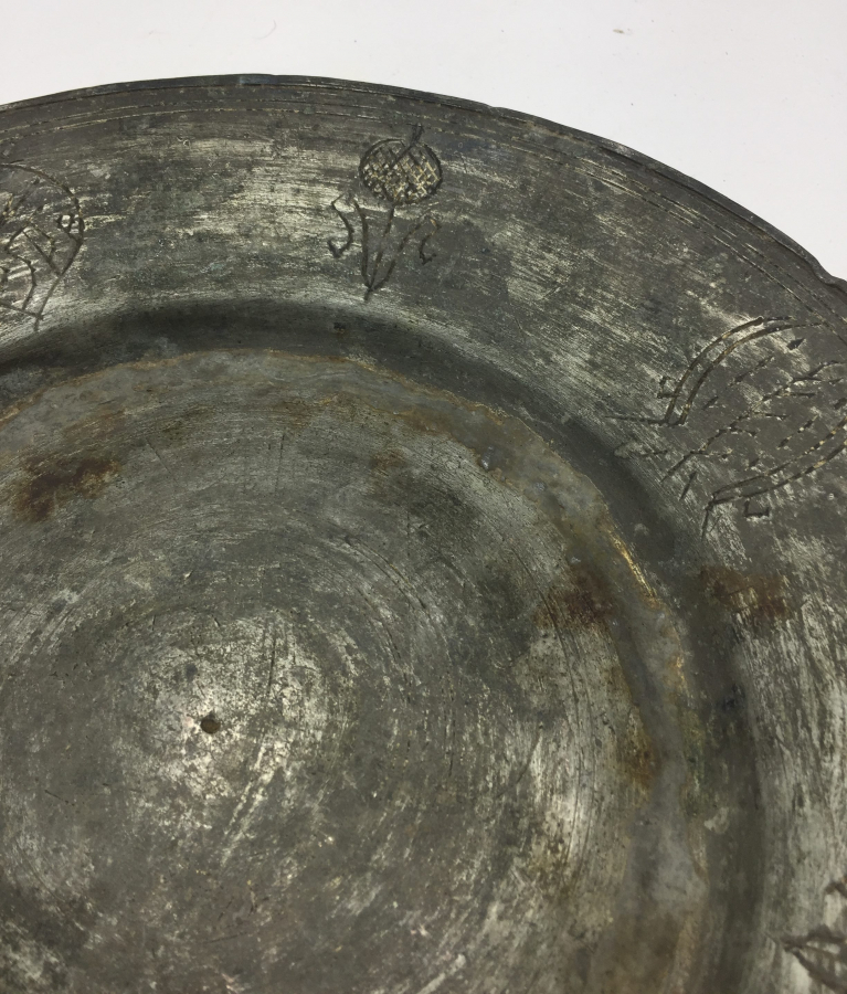 OSMANLI DÖNEMİ YAZILI VE İŞLEMELİ BAKIR TABAK