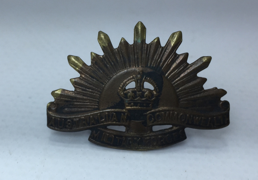 1. DÜNYA SAVAŞI ÇANAKKALE CEPHESİ NADİR ANZAK ŞAPKA ROZETİ