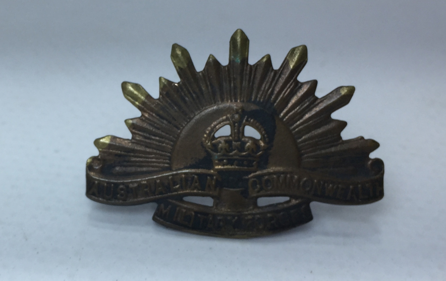 1. DÜNYA SAVAŞI ÇANAKKALE CEPHESİ NADİR ANZAK ŞAPKA ROZETİ