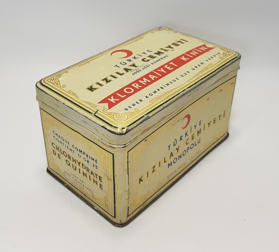 1935 TARİHLİ KIZILAY KİNİN KUTUSU 