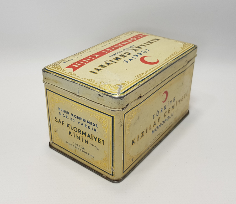 1935 TARİHLİ KIZILAY KİNİN KUTUSU 