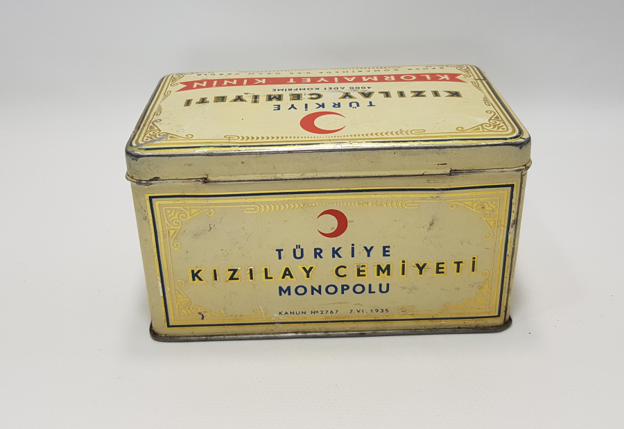 1935 TARİHLİ KIZILAY KİNİN KUTUSU 