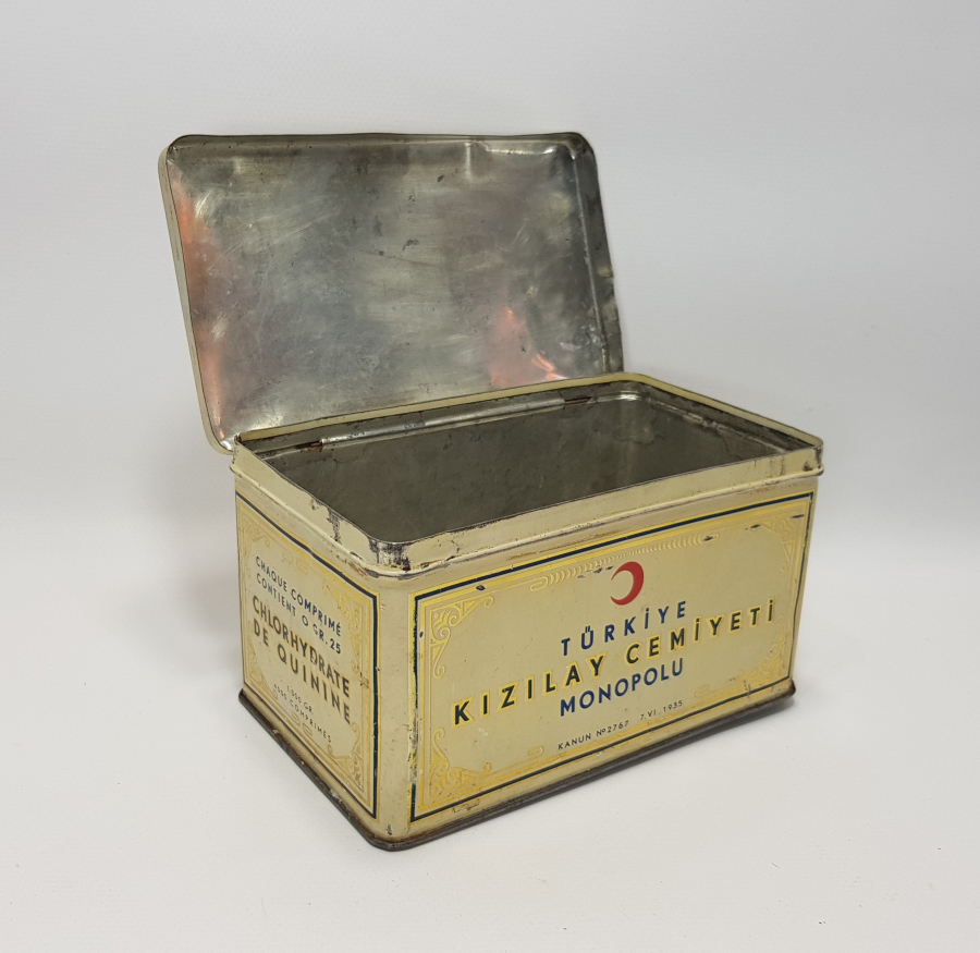 1935 TARİHLİ KIZILAY KİNİN KUTUSU 