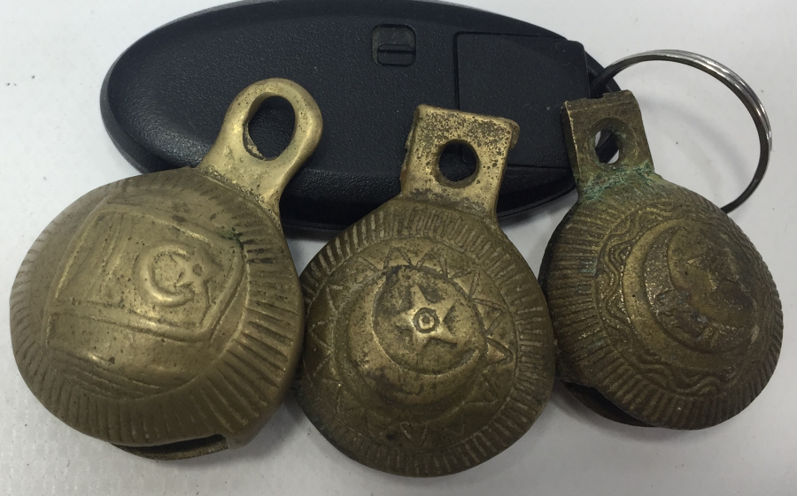 3 ADET ÜZERİ OSMANLICA YAZILI ZİL - GORA LOTU