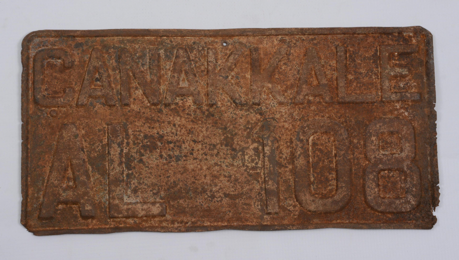 CUMHURİYET İLK DÖNEM     ÇANAKKALE AL 108     ARABA PLAKASI 