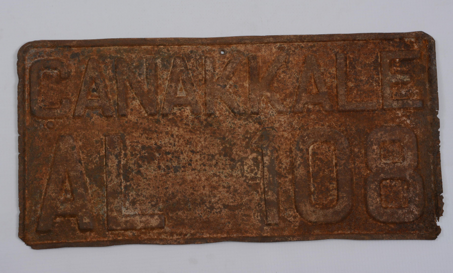 CUMHURİYET İLK DÖNEM     ÇANAKKALE AL 108     ARABA PLAKASI 