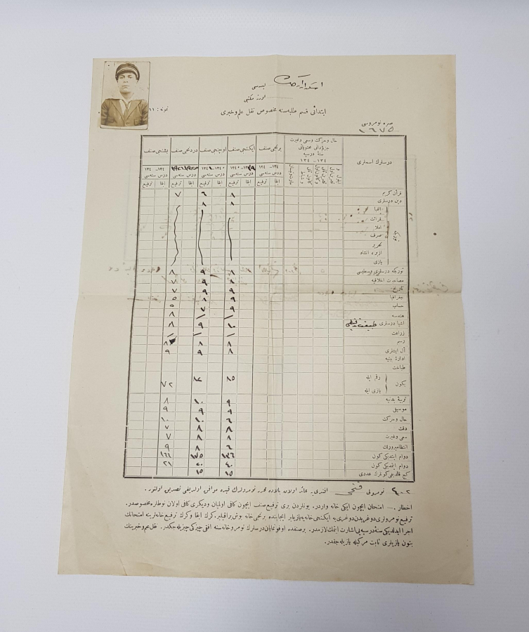 EĞİTİM TARİHİ: OSMANLICA ORTAOKUL DİPLOMASI 