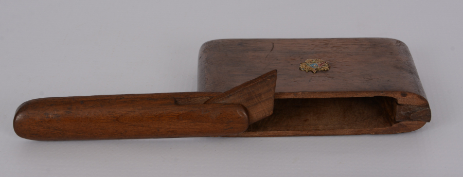 OSMANLI ARMALI VE YAZILI BOSNA İŞİ AHŞAP SİGARA KUTUSU 