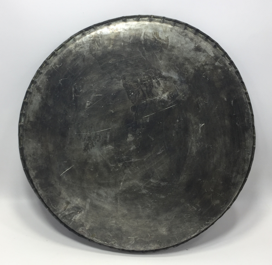 OSMANLI DÖNEMİ ÜZERİ KALEM İŞÇİLİKLİ VE YAZILI TEPSİ