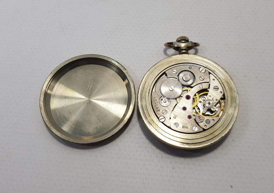 KAPAĞI KURT RESİMLİ SERKİSOF CEP SAATİ