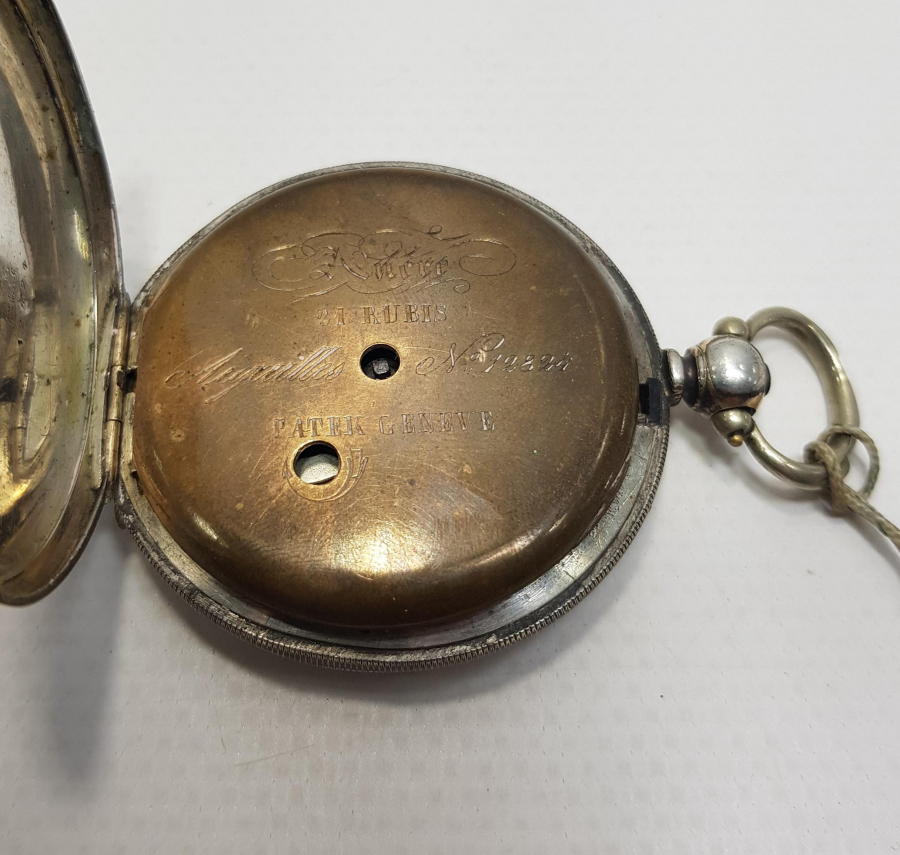 PATEK PHILIPPE GÜMÜŞ KASA CEP SAATİ