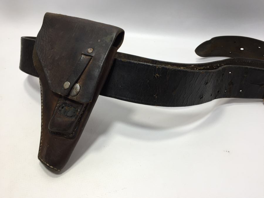 1. DÜNYA SAVAŞI TABANCA KILIFIYLA NADİR SUBAY KEMERİ